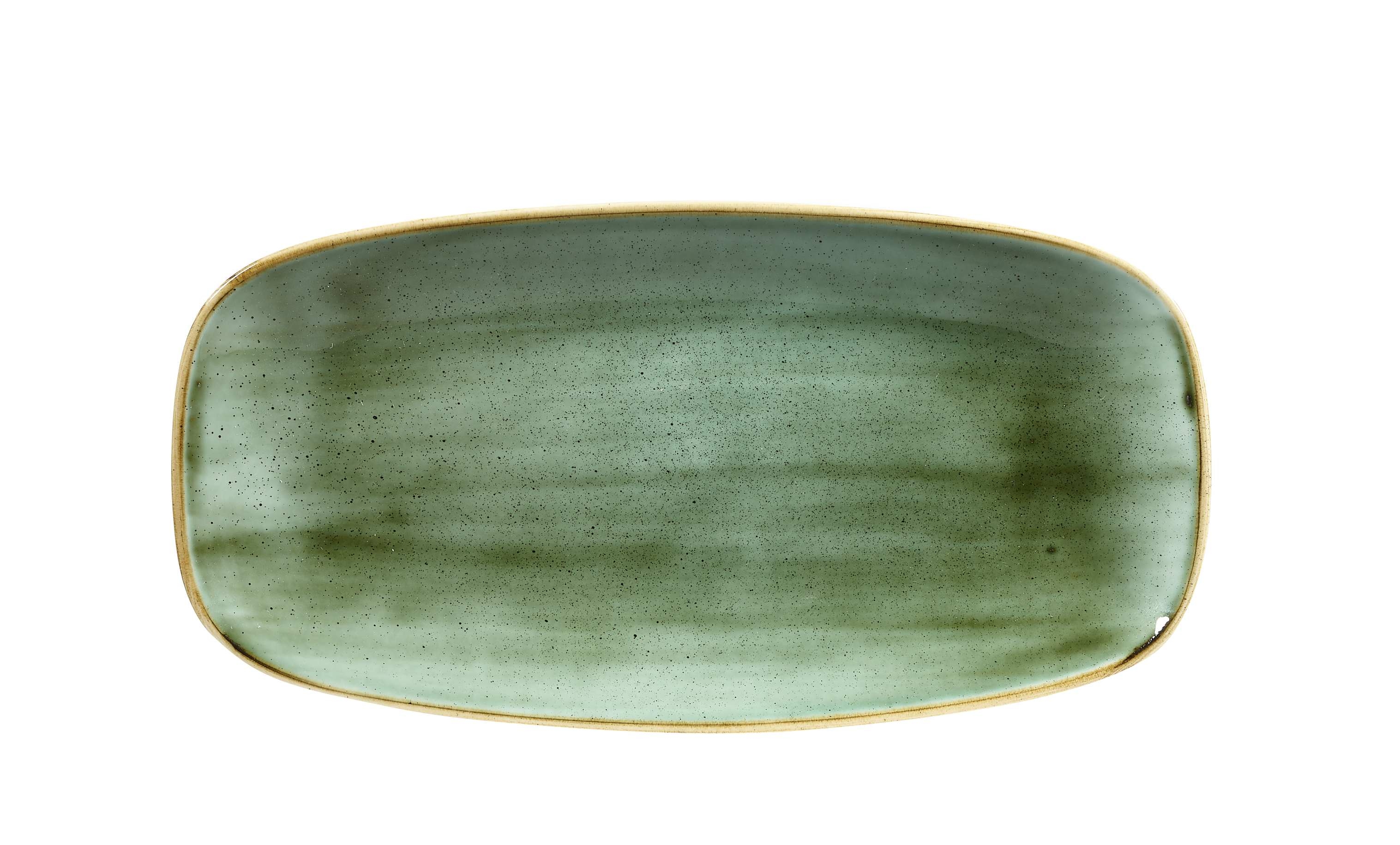Teller eckig 29.8 X 15.3 cm, Samphire Green