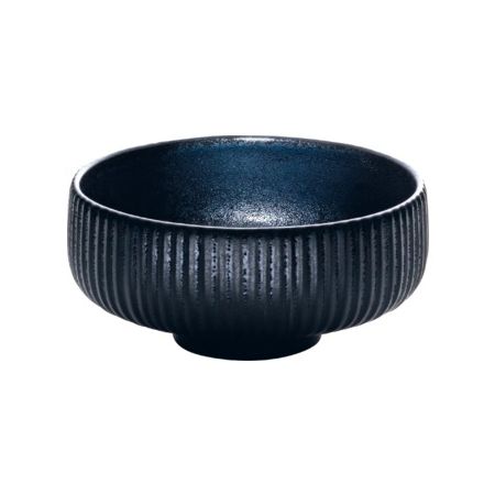 Nara Bowl Ø 16cm, Relief schwarz