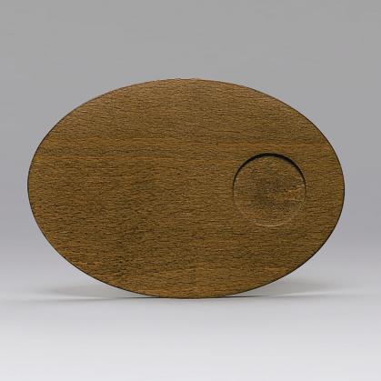 Servierbrett Holz Oval 23.3x16.4cm Signature
