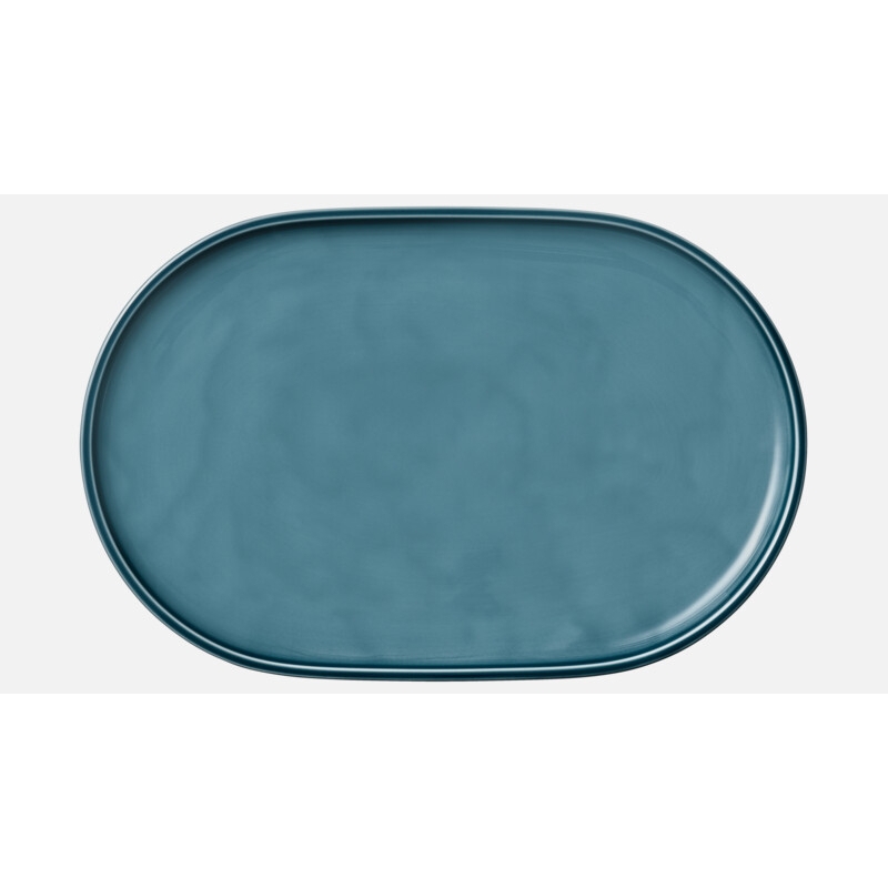Platte oval Coupe 36 x 24cm, Companion Petrol blue