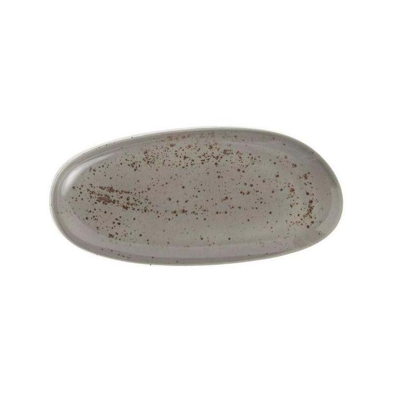 Platte Coup Oval 33x14cm, Pottery Lightgrey